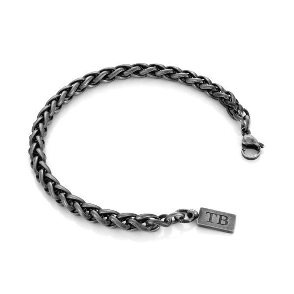 Pulseira para Homem em Aço Inoxidável Escurecido - Twobrothers Pulseira Phoenix