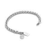 Pulseira para Homem em Aço Inoxidável -Pulseira simples para homem - marca portuguesa Twobrothers - Pulseira Kentucky - Pulseiras masculinas com estilo - Pulseiras em aço inoxidável para homem