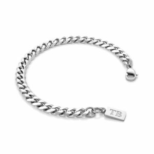 Pulseira para Homem em Aço Inoxidável - marca portuguesa Twobrothers - Pulseira El Paso - Pulseiras masculinas com estilo - Pulseiras em aço inoxidável para homem