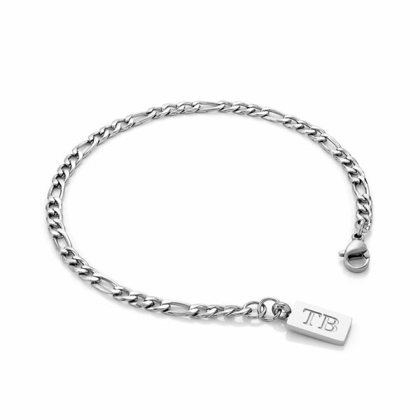 Pulseira para Homem em Aço Inoxidável -Pulseira simples para homem - marca portuguesa Twobrothers - Pulseira Oldsmar - Pulseiras masculinas com estilo - Pulseiras em aço inoxidável para homem