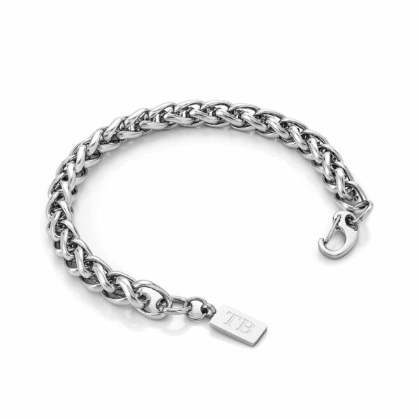 Pulseira para Homem em Aço Inoxidável -Pulseira simples para homem - marca portuguesa Twobrothers - Pulseira Parkland - Pulseiras masculinas com estilo - Pulseiras em aço inoxidável para homem