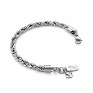 Pulseira para Homem em Aço Inoxidável -Pulseira com âncora para homem - marca portuguesa -Twobrothers - Pulseira Reddick - Pulseiras masculinas com estilo - Pulseiras em aço inoxidável para homem