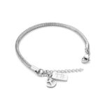 Pulseira com âncora para Mulher em aço inoxidável - Twobrothers Edina - pulseira em aço inoxidável para mulher - pulseira feminina