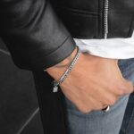 Pulseira para Homem em Aço Inoxidável -Pulseira simples para homem - marca portuguesa Twobrothers - Pulseira Oakland - Pulseiras masculinas com estilo - Pulseiras em aço inoxidável para homem