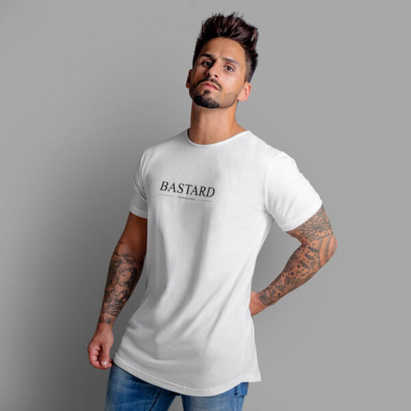 T-Shirt para Homem em Algodão Premium Regular Fit - Twobrothers Bastard - Lado