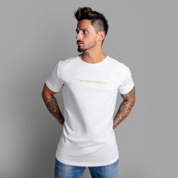 T-Shirt para Homem em Algodão Premium Regular Fit - Twobrothers Safford - Frente