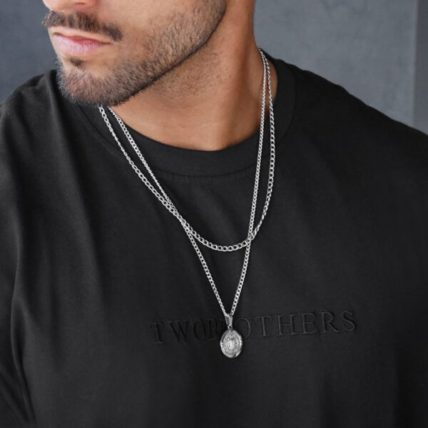 Conjunto Colares Utah - Colares em aço inoxidável para Homem - Colares com estilo masculino - Twobrothers