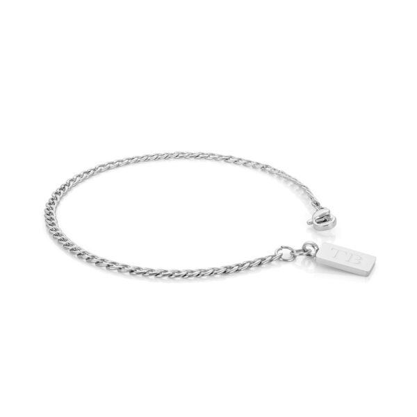 Pulseira Clayton estilo corrente discreta em aço inoxidável para homem produzido pela marca portuguesa Twobrothers.